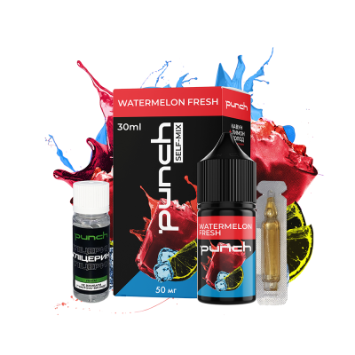 Набір для самозамішування Punch Watermelon Fresh (Кавун Лимон Холод, 50 мг, 30 мл)
