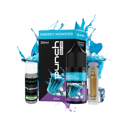 Набор для самозамеса Punch Energy Monster (Энергетик Холод, 65 мг, 30 мл)