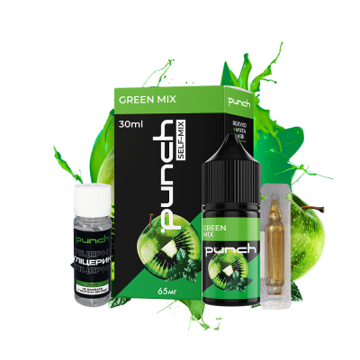 Набор для самозамеса Punch Green Mix (Киви Мята Яблоко, 65 мг, 30 мл)