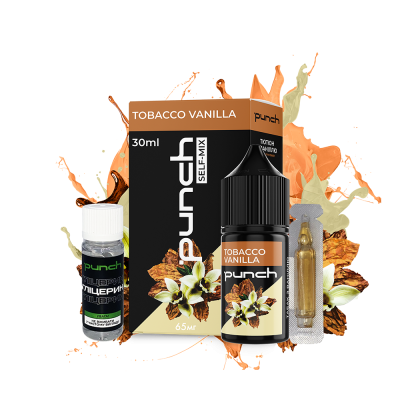 Набор для самозамеса Punch Tobacco vanilla (Ваниль Табак, 65 мг, 30 мл)