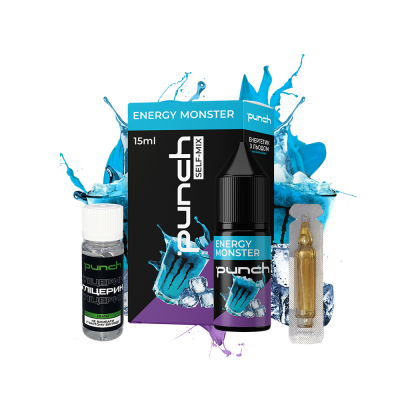 Набір для самозамішування Punch Energy Monster (Енергетик Холод, 50 мг, 15 мл)