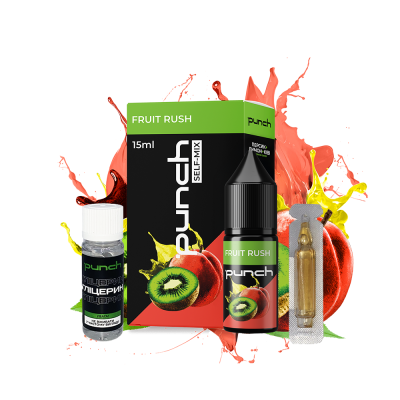 Набір для самозамішування Punch Fruit rush (Ківі Лимон Персик, 50 мг, 15 мл)