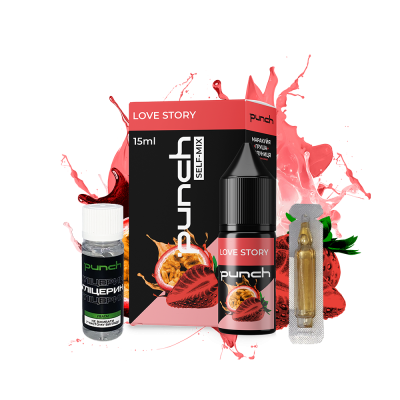 Набір для самозамішування Punch Love story (Груша Полуниця Маракуя, 50 мг, 15 мл)