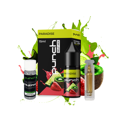 Набір для самозамішування Punch Paradise (Ківі Полуниця Лайм, 50 мг, 15 мл)