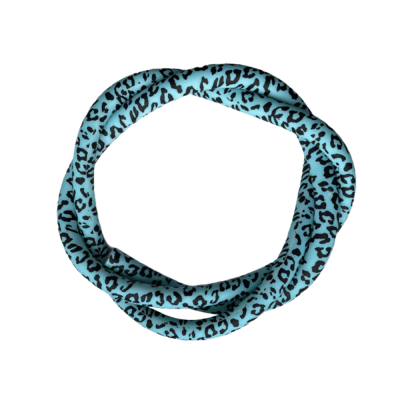 Силіконовий шланг для кальяну Carbon Leopard Laguna (Бірюзовий)