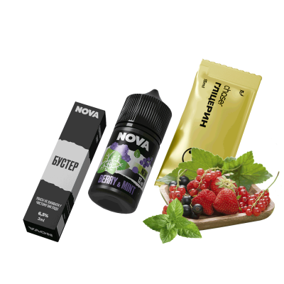 Набір для самозамішування Chaser Nova Berry&Mint (Ягоди М'ята, 65 мг, 30 мл)