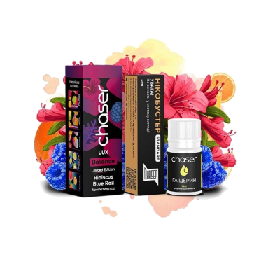 Набор для самозамеса Chaser Lux Hibiscus Blue Razz (Гибискус Блю Разз, 65 мг, 30 мл)