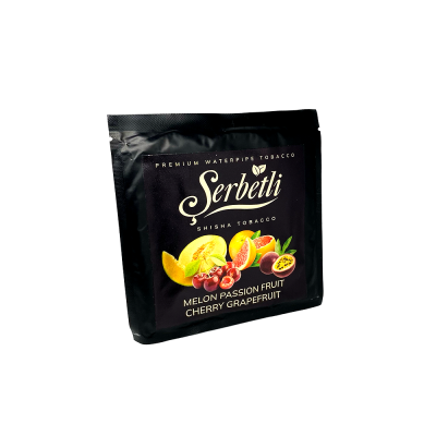 Табак Serbetli Melon Passion fruit Cherry Grapefruit (Дыня Маракуйя Вишня Грейпфрут, 100 г)