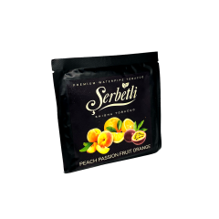 Тютюн Serbetli Peach Passion fruit Orange (Персик Маракуя Апельсин, 100 г)