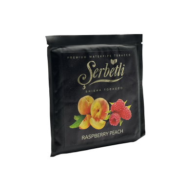Тютюн Serbetli Raspberry Peach (Малина Персик, 100 г)