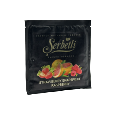 Тютюн Serbetli Strawberry Grapefruit Raspberry (Полуниця Грейпфрут Маліна, 100 г)