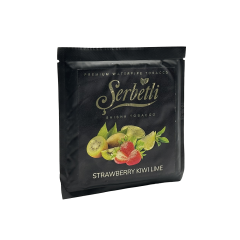 Тютюн Serbetli Strawberry Kiwi Lime (Полуниця Ківі Лайм, 100 г)