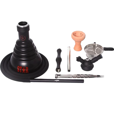 Кальян Amy 4-Stars 440 silver (металлик, полный комплект)