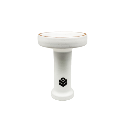 Глиняная чаша 2x2Hookah Royal Flat White (Белый)