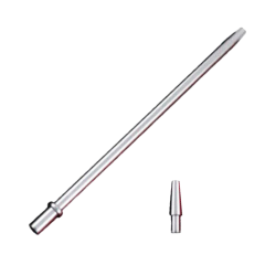 Мундштук для кальяну з алюмінію Amy Slim Silver (Металік, з конектором)