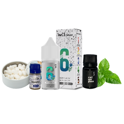 Набір для самозамішування WES Silver Mint Candy (М'ятні Льодяники, 50 мг, 30 мл)