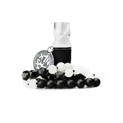 Персональний мундштук Personalka Stone з намистами з натурального каменю (Білий, Чорний) ST082 Персональний мундштук Personalka Stone з намистами з натурального каменю (Білий, Чорний)