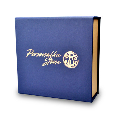 Персональний мундштук Personalka Stone з намистами з натурального каменю (Білий, Фіолетовий)