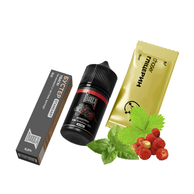 Набор для самозамеса Chaser Black Wild Strawberry Mint Ultra (Земляника Мята, 65 мг, 30 мл)