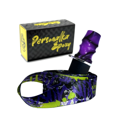 Персональний мундштук Personalka Epoxy Sakura (Фіолетовий з чорним) S388 Персональний мундштук Personalka Epoxy Sakura (Фіолетовий з чорним)