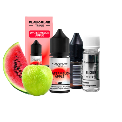 Набор для самозамеса Flavorlab Triple Strong Watermelon Apple (Арбуз Яблоко, 65 мг, 30 мл)