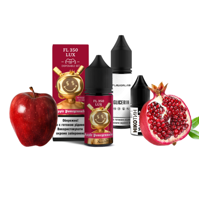 Набір для самозамішування Flavorlab FL350 LUX Apple Pomegranate (Яблуко Гранат, 50 мг, 30 мл)