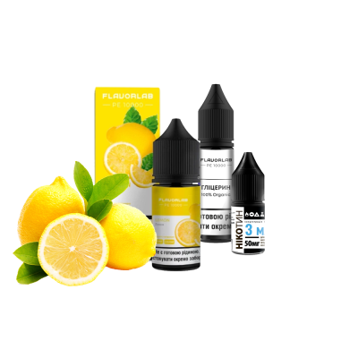 Набор для самозамеса Flavorlab PE 10000 Lemon (Лимон, 50 мг, 30 мл)
