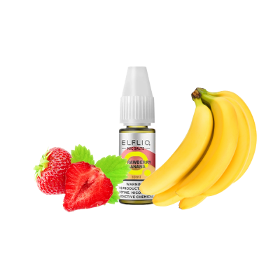 Рідина Elfliq Strawberry Banana (Полуниця Банан, 50 мг, 10 мл)