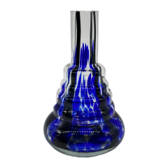 Колба для кальяну Amy Mini Blue (Синій із розводами, без кріплення)