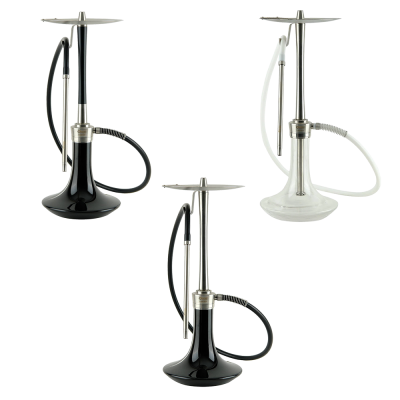 Кальян Oduman Cosmo Black Glass Silver/Black Body (Чорний, повний комплект)