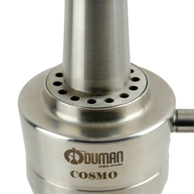 Кальян Oduman Cosmo Black Glass Silver/Black Body (Чорний, повний комплект)