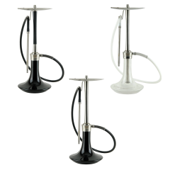 Кальян Oduman Cosmo Clear Glass Silver Body (Металік, повний комплект)