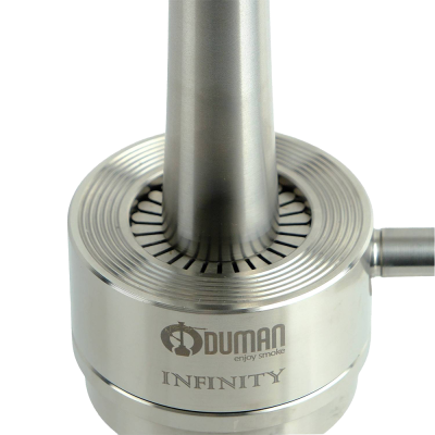 Кальян Oduman Infinity Clear Glass Silver Body (Металік, повний комплект)