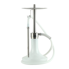 Кальян Oduman Infinity White Glass Silver Body (Металік, повний комплект)