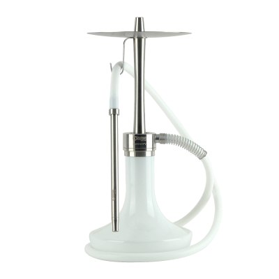 Кальян Oduman Infinity White Glass Silver Body (Металік, повний комплект)