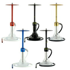 Кальян Oduman Nova Clear Glass Gold Body (Золотистий, повний комплект)