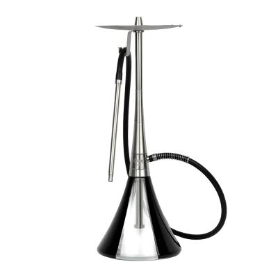 Кальян Oduman Orion Black Glass Silver Body (Металік, повний комплект)