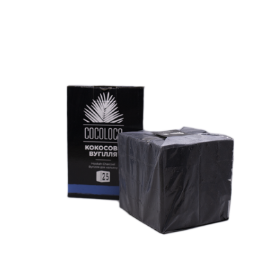 Кокосове вугілля для кальяну Cocoloco (1 кг, 64 шт, р26, без коробки)