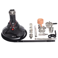 Кальян Amy SS 08 Basiс Black (чорний, повний комплект)