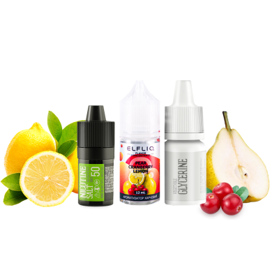 Набір для самозамішування Elfliq Pear Cranberry Lemon (Журавлина Лимон Яблуко, 50 мг, 30 мл)