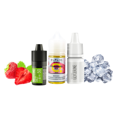 Набір для самозамішування Elfliq Strawberry ice (Полуниця Лід, 50 мг, 30 мл)