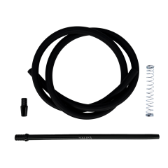 Мундштук для кальяну Yahya Soft Touch Black із силіконовим шлангом (Чорний, v2)