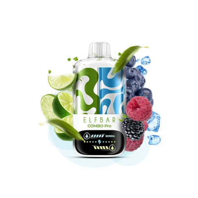 Elf Bar Combo Pro 30000 Lime & Blue Razz (Лайм та Блю Разз) Одноразовий POD