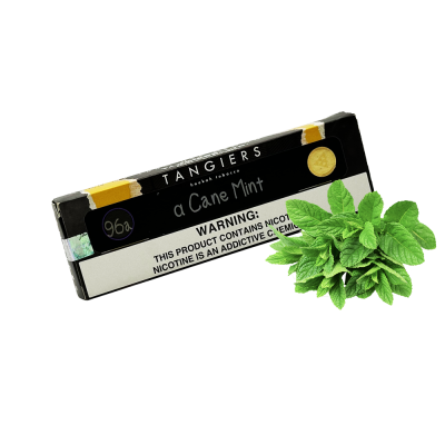 Тютюн Tangiers Burley №96а Cane Mint Alpha (Кейн Мінт Альфа, 100 г) Чорна упаковка