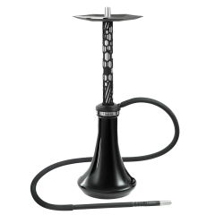 Кальян Embery Mono-H 4.0 Silver-Black (чёрно-серебристый, полный комплект)