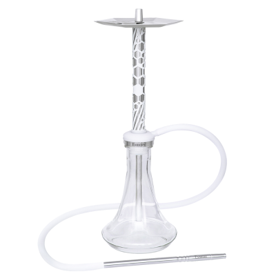 Кальян Embery Mono-H 4.0 Silver Snow (белый, полный комплект)