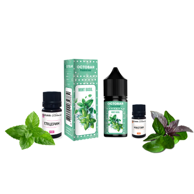 Набір для самозамішування Octobar Fresh & Sour Mint Basil (М'ята Базилік, 50 мг, 10 мл)