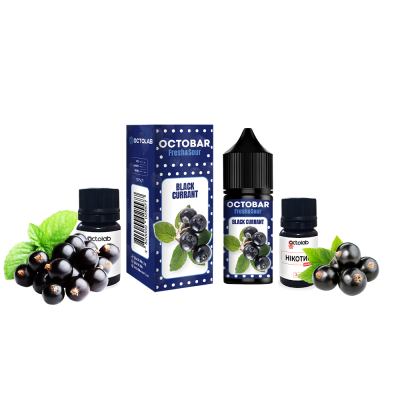 Набір для самозамішування Octobar Fresh & Sour HARD Black Currant (Чорна Смородина, 65 мг, 30 мл)
