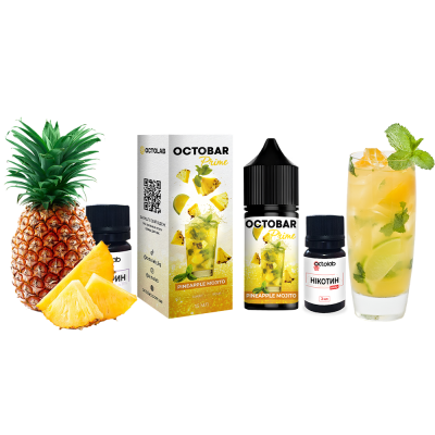Набір для самозамішування Octobar Prime HARD Pineapple Mojito (Ананасовий Мохіто, 65 мг, 30 мл)