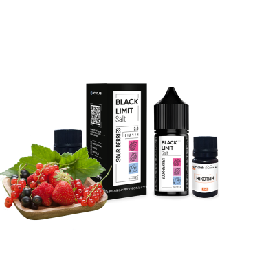 Набір для самозамішування Black Limit Salt Sour Berries (Кислі Ягоди, 50 мг, 30 мл)